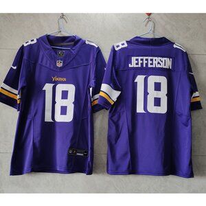 18 Justin Jefferson Purple Vapor FUSE Stitched Jersey